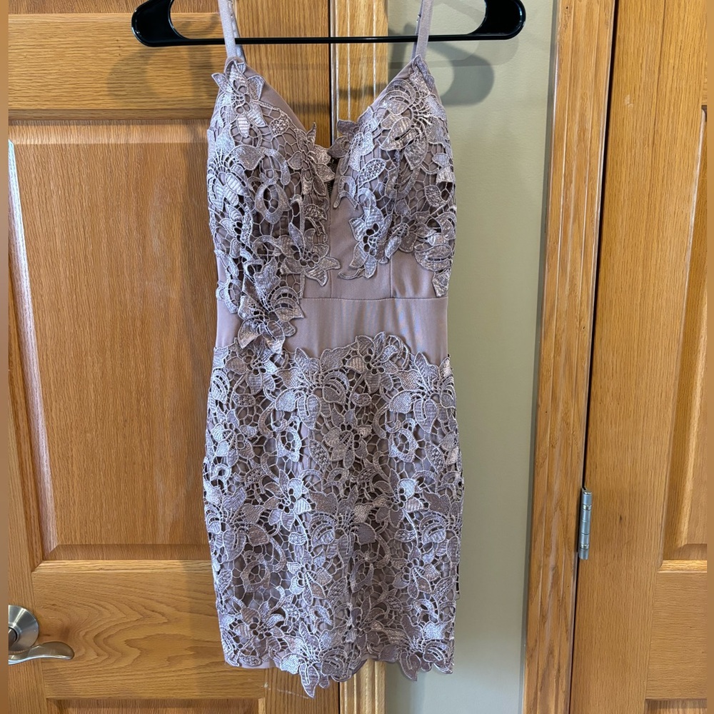 Windsor lace mini dress